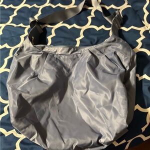 Like new blue nylon Crossbody tote
